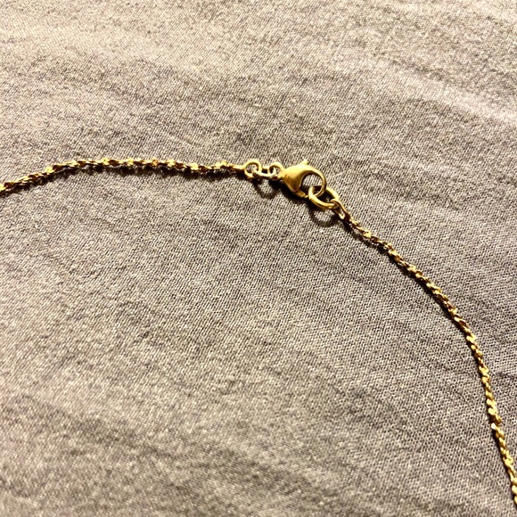 14k Gold Vermeil Leaf Necklace - Picture 6 of 6